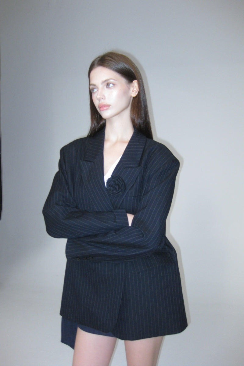 Dark blue suit