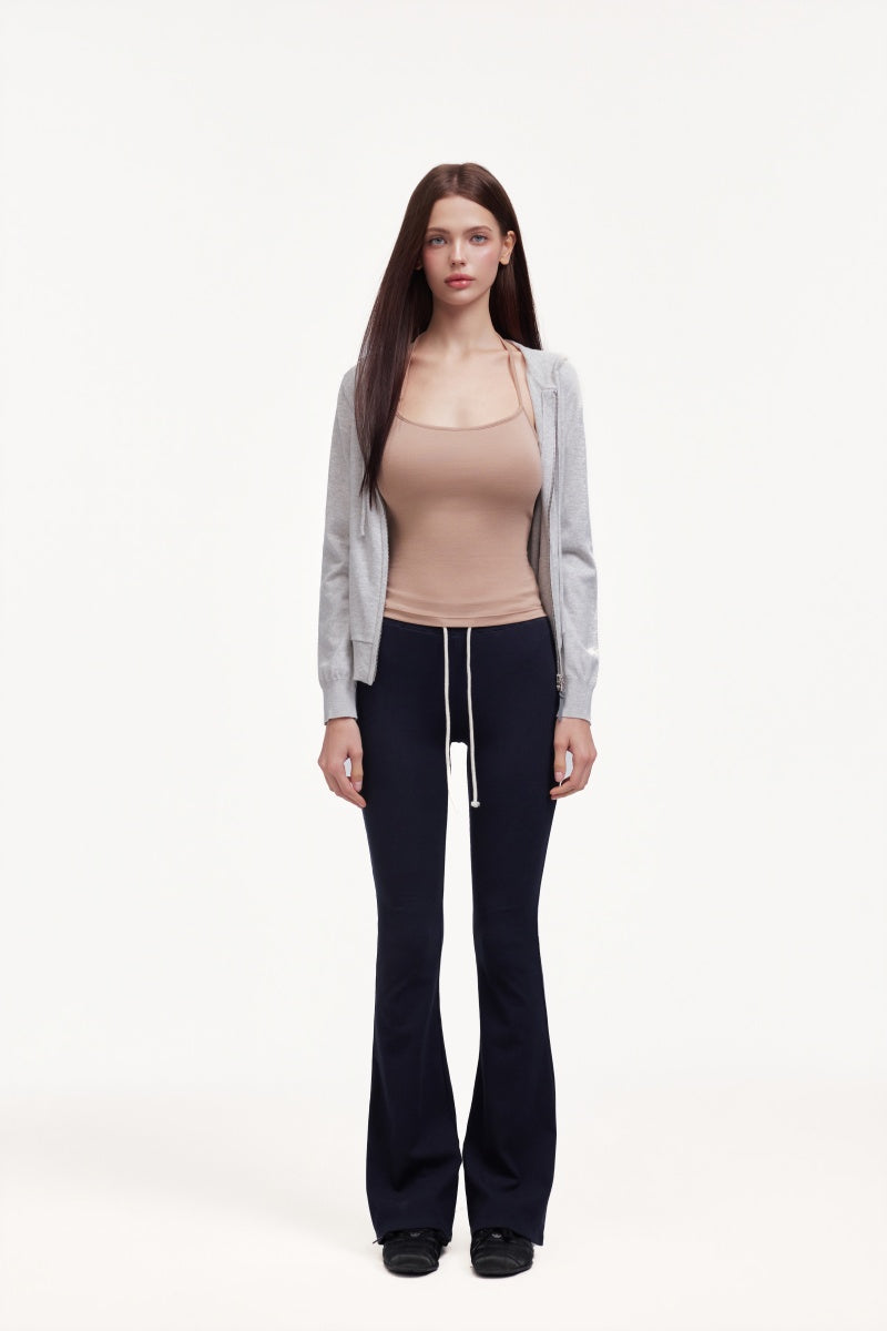 Pull-string micro-horn pants