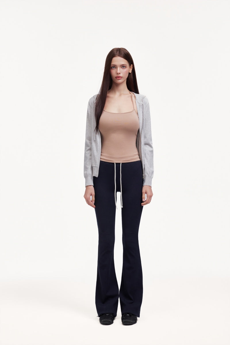 Grey knitted coat