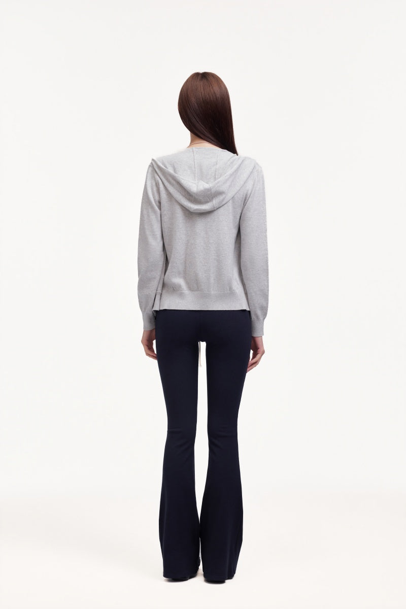 Grey knitted coat