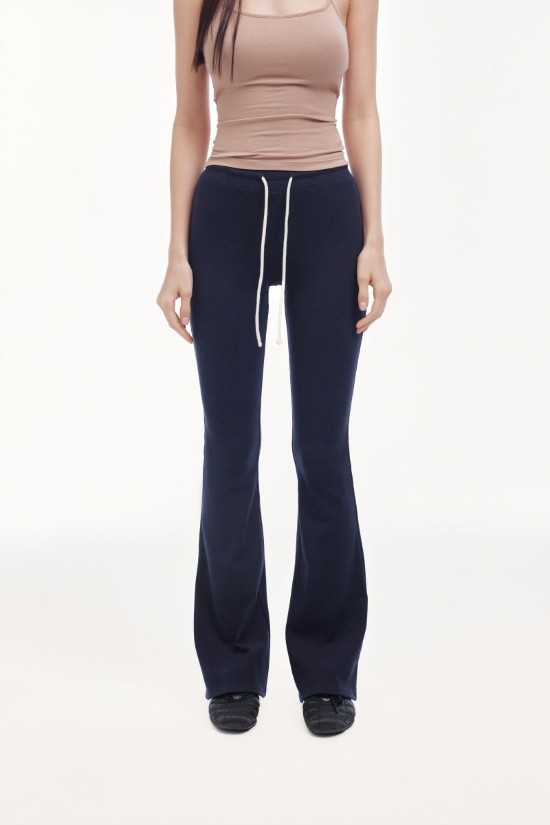 Pull-string micro-horn pants
