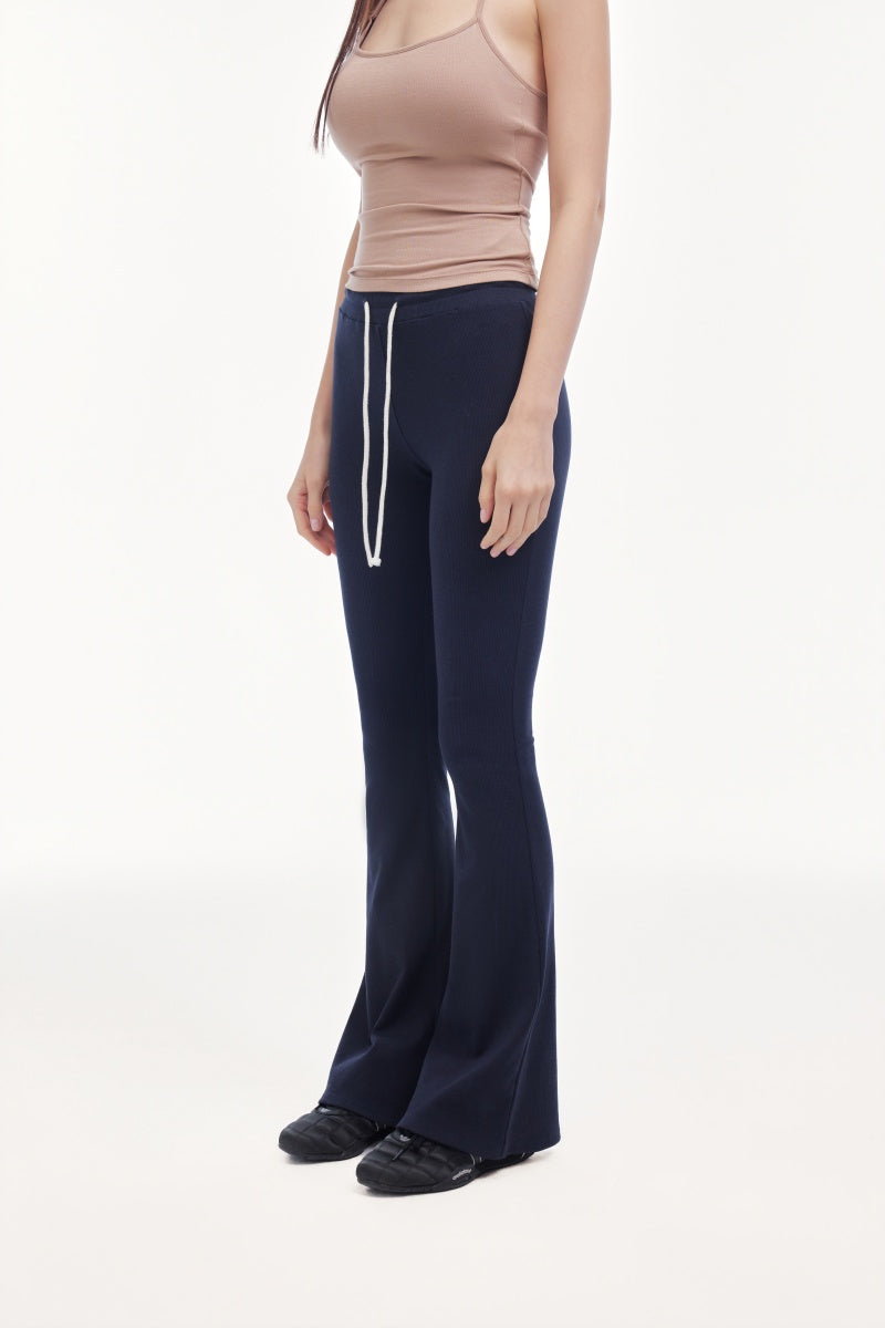 Pull-string micro-horn pants