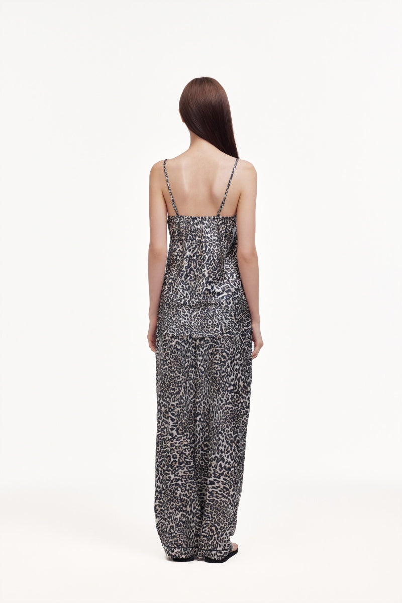 Leopard print pajama set
