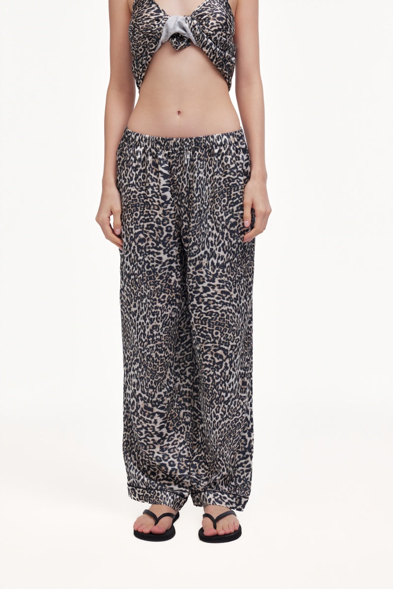 Leopard print pajama set