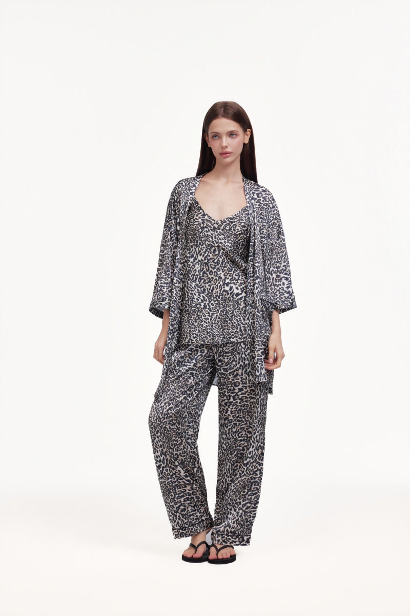 Leopard print pajama set