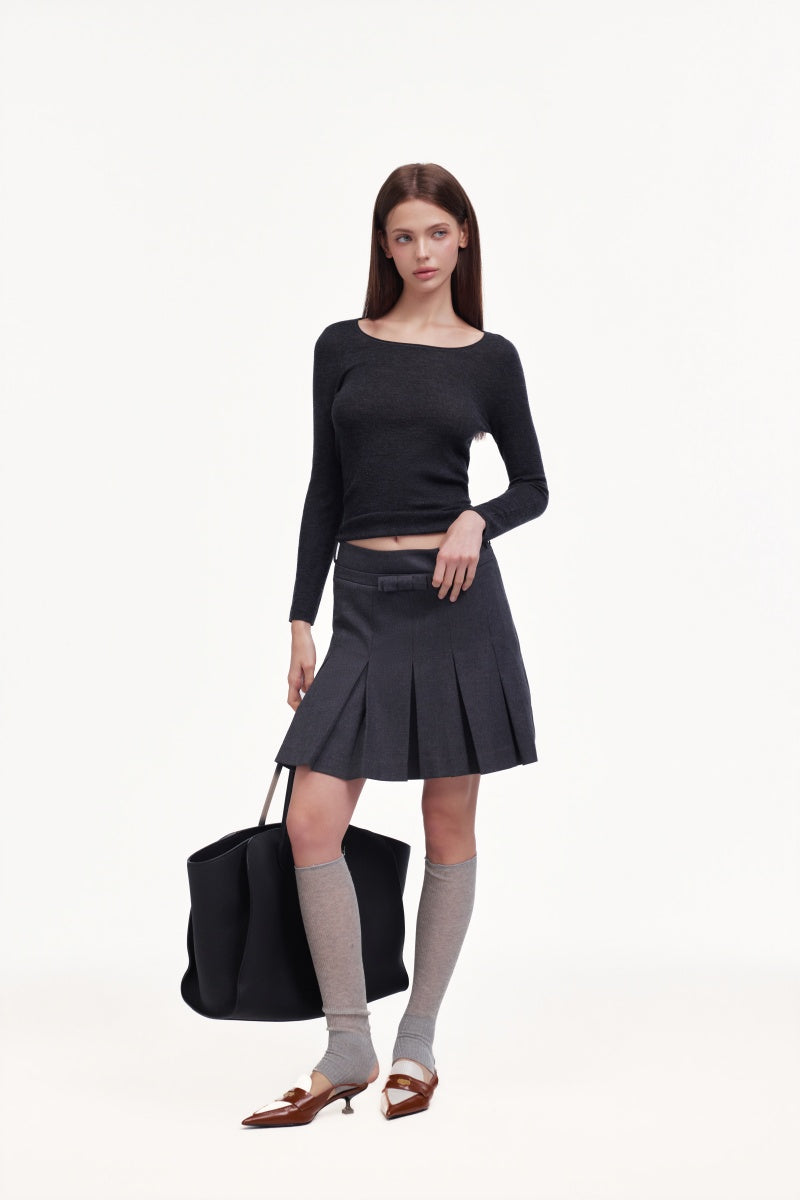 Belted skirt