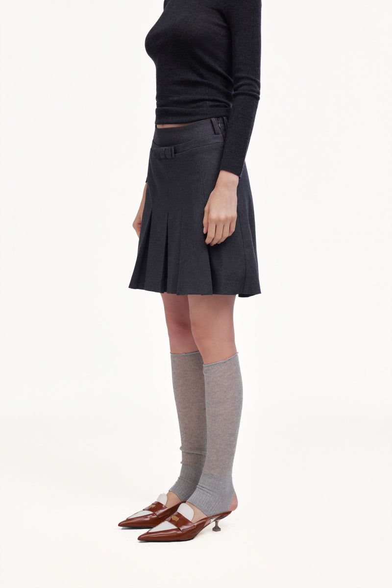 Belted skirt