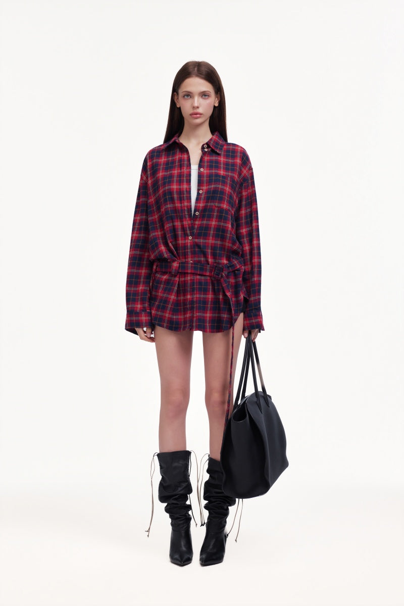 Red checkered shirt