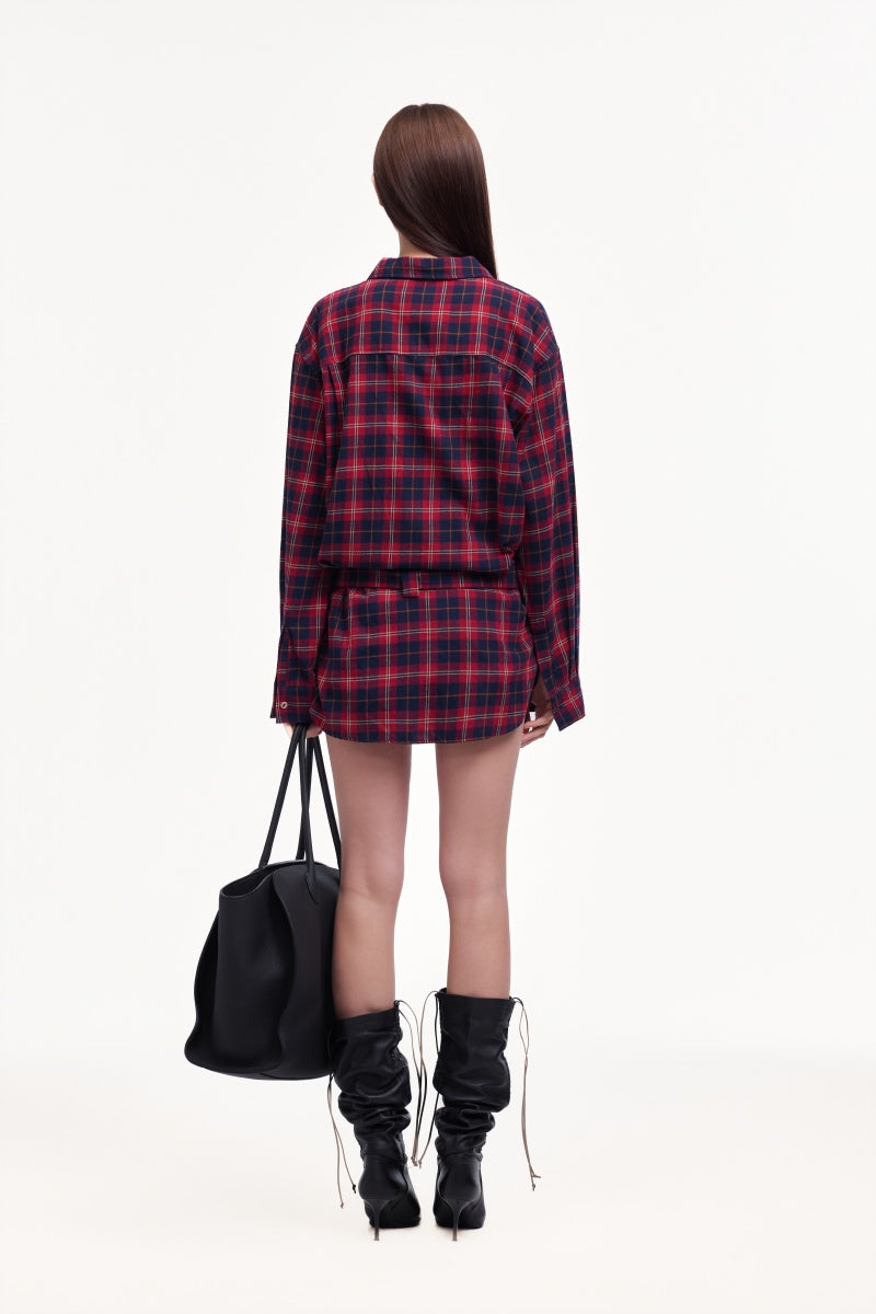 Red checkered shirt