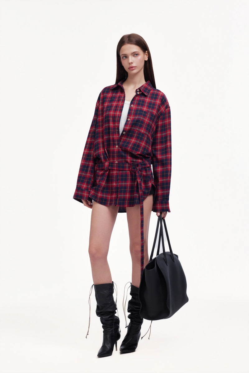 Red checkered shirt