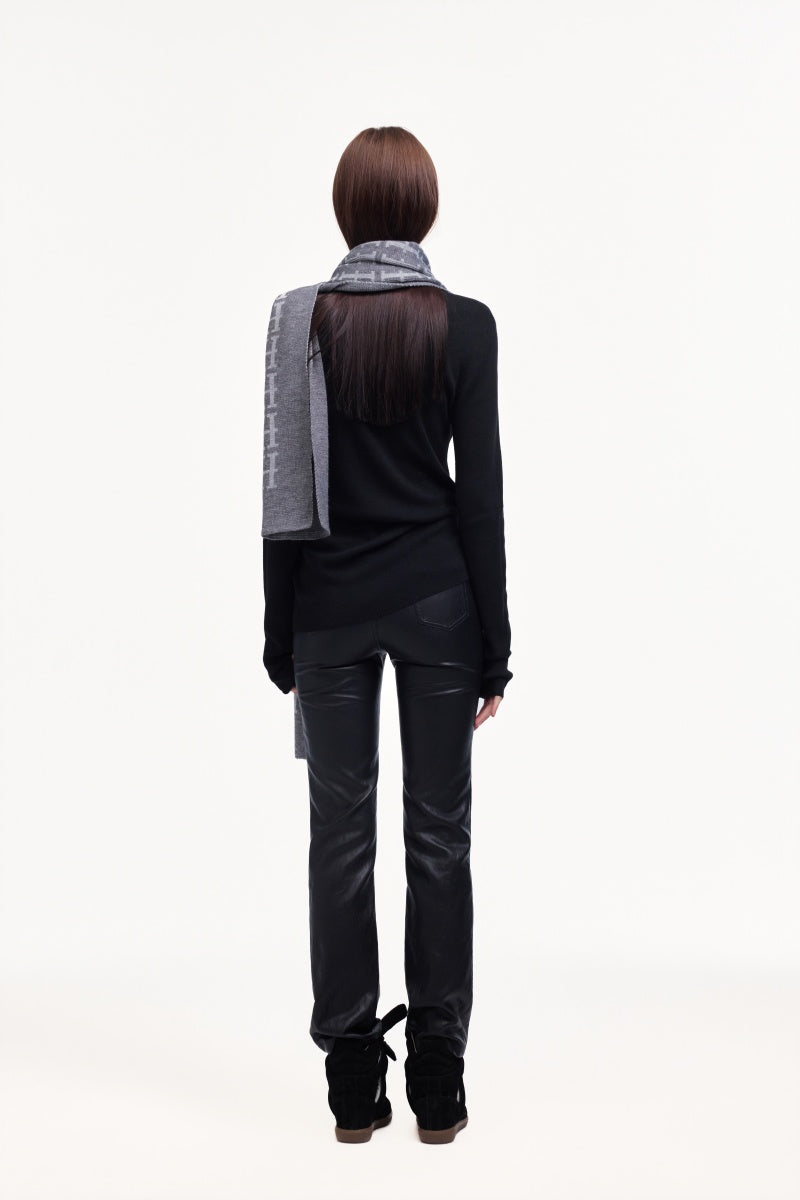 Bolted leather pants