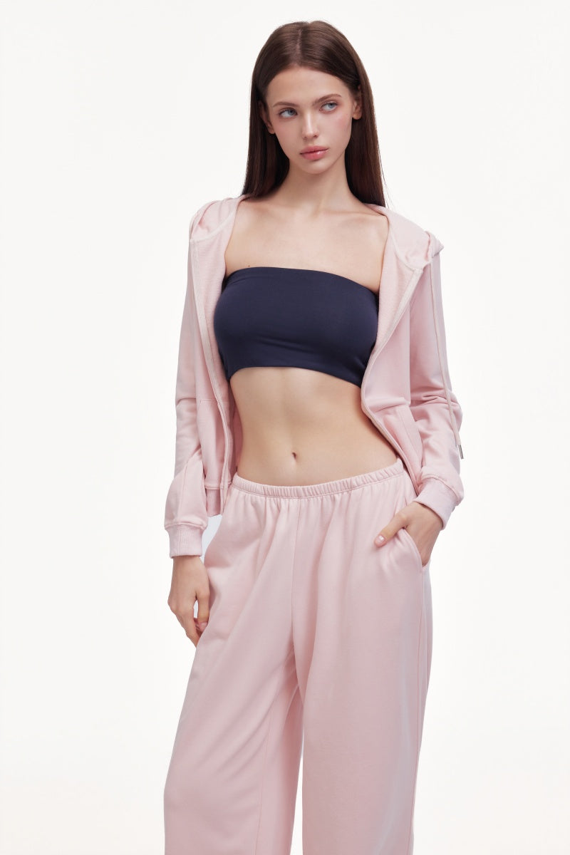Dark blue off-the-shoulder top