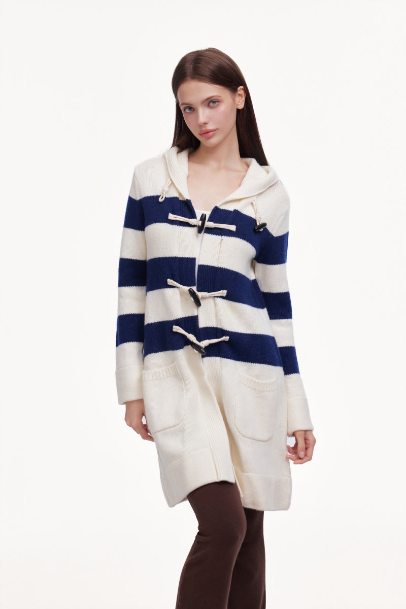 Striped cardigan jacket