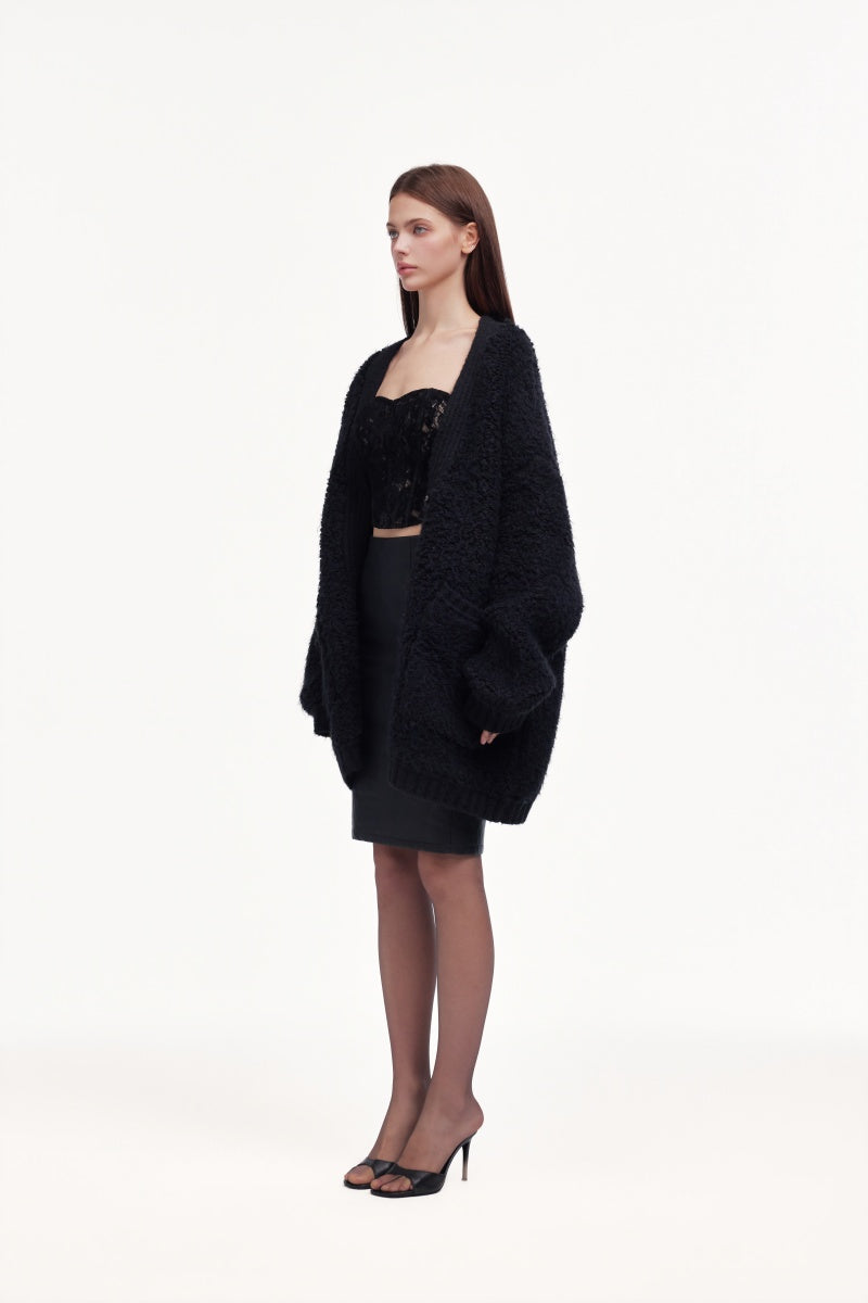 Black cardigan jacket