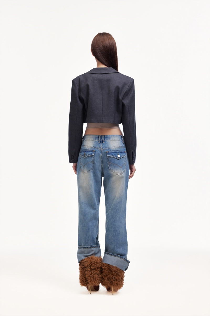 cropped blazer