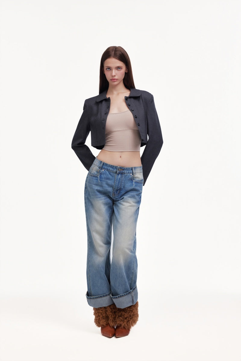 cropped blazer