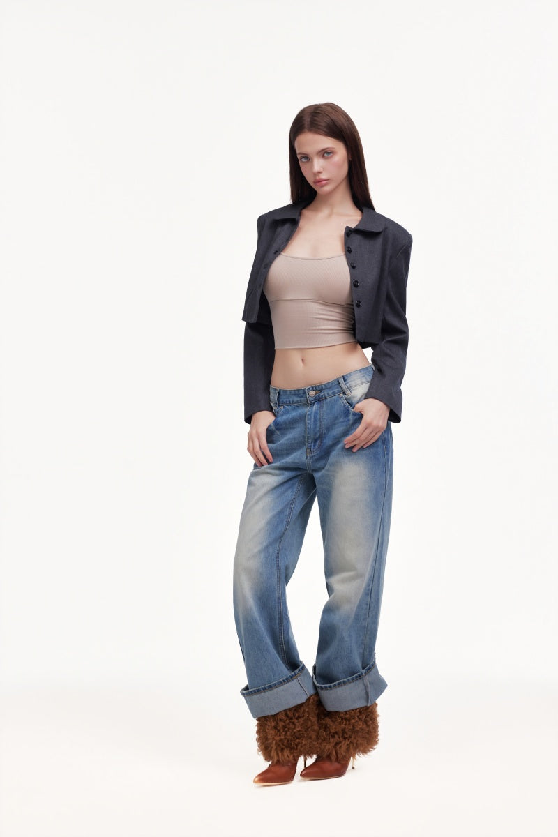 cropped blazer