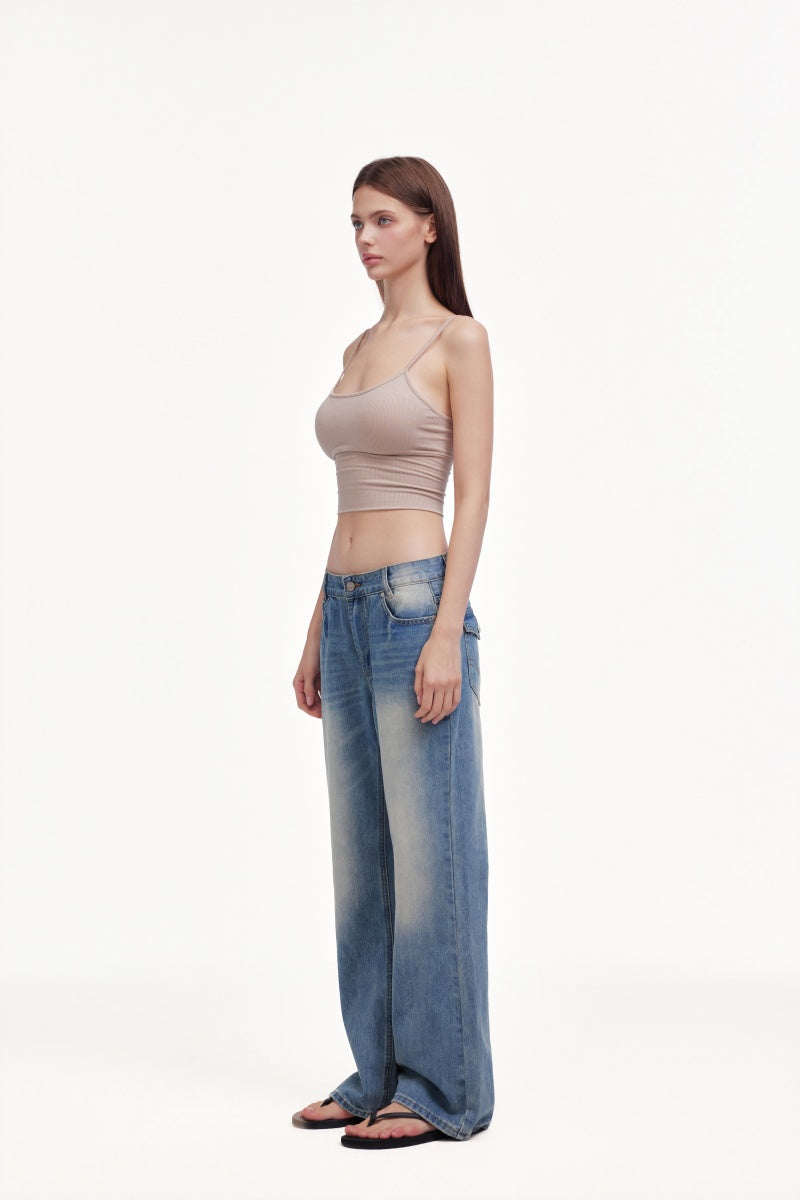 light-colored jeans