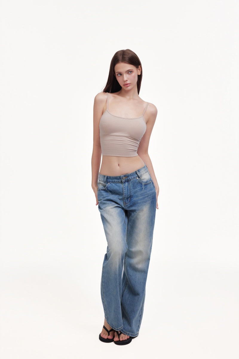 light-colored jeans