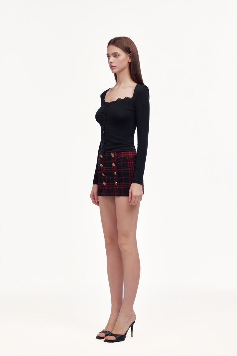 Lace long sleeves