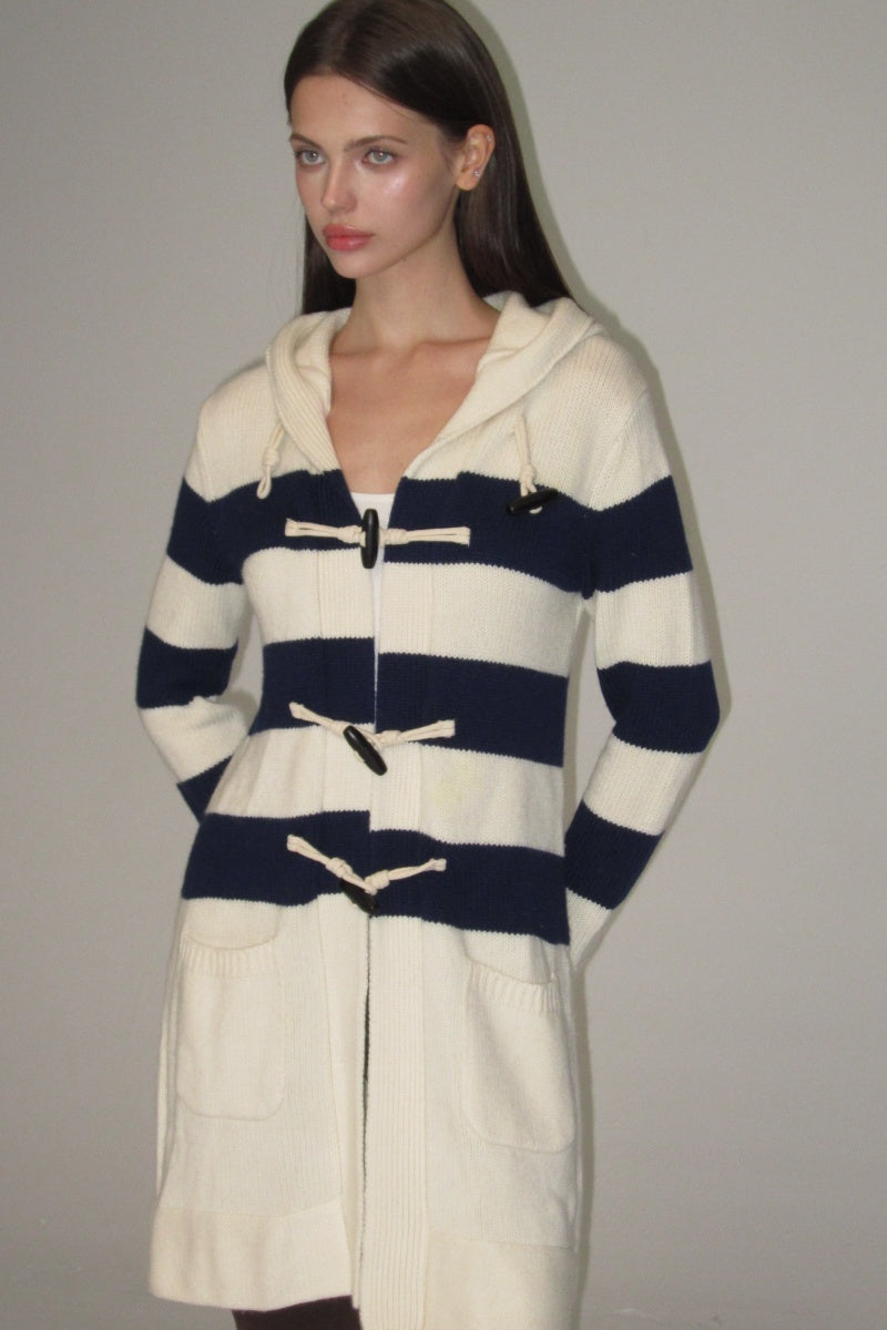 Striped cardigan jacket