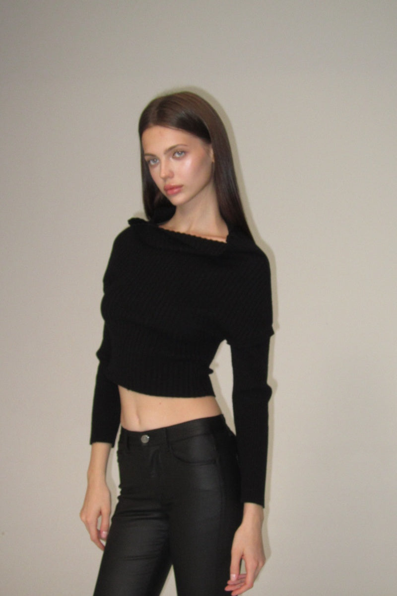One-shoulder sweater