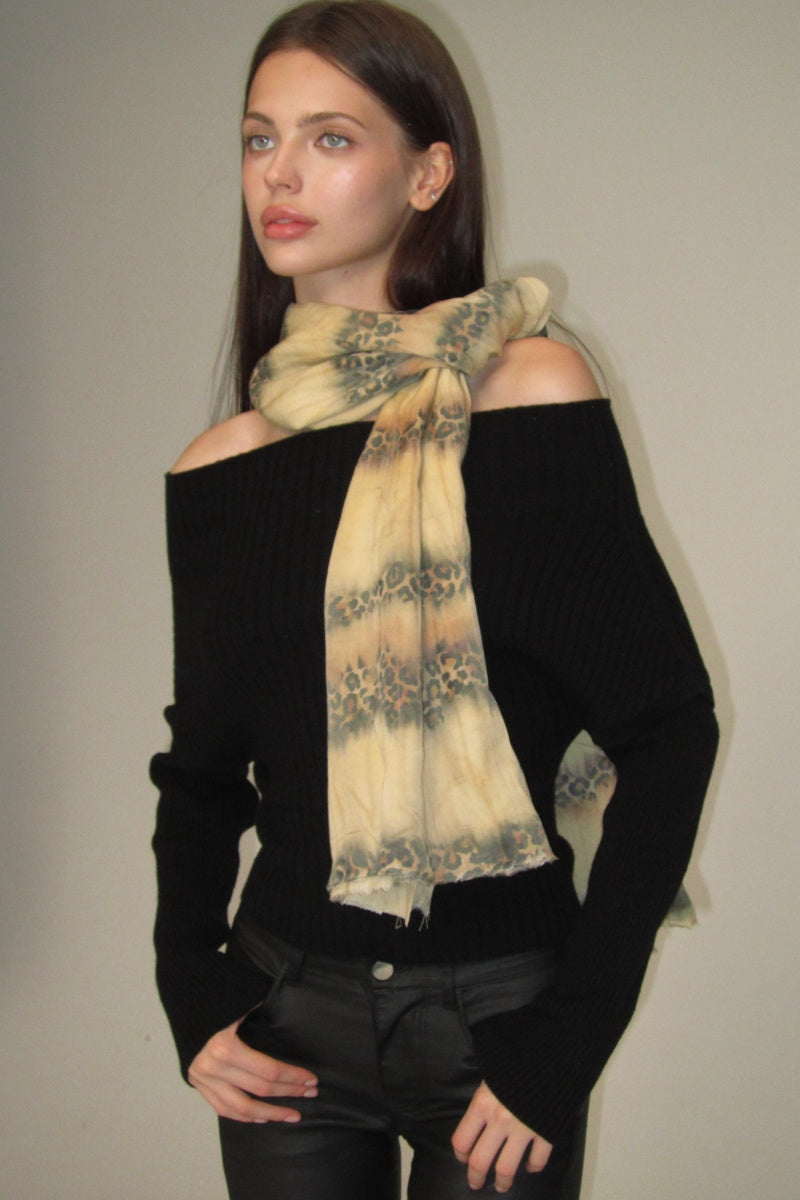 One-shoulder sweater